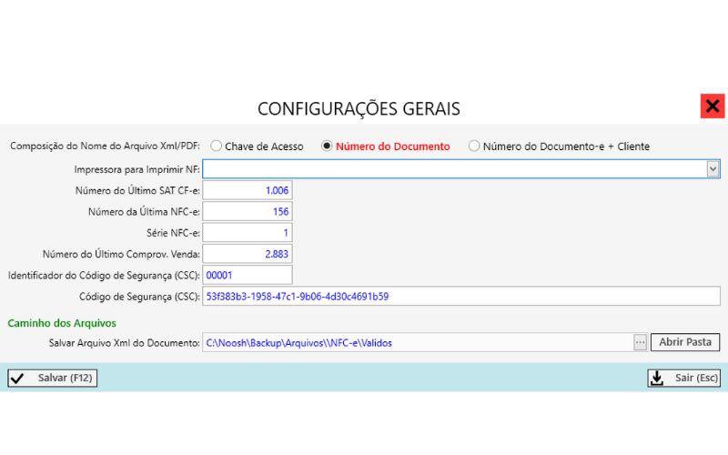 Configurações Fiscais do Luccrei PDV